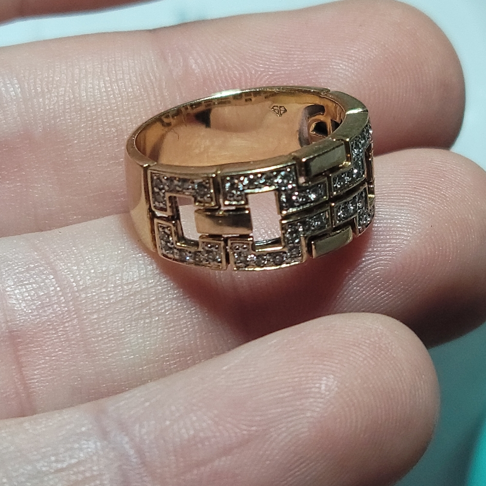 Vintage Sydney Berman 14kt Gold and Diamonds Ring 6.5